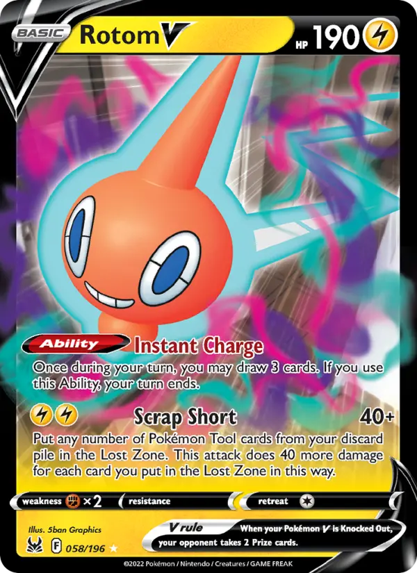 Rotom V — Lost Origin #058