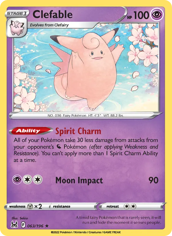 Clefable — Lost Origin #063