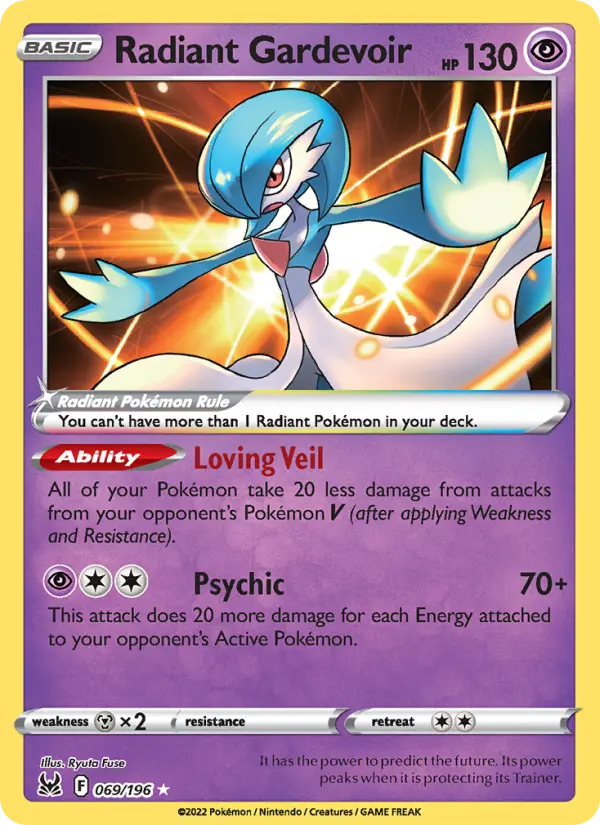 Radiant Gardevoir — Lost Origin #069