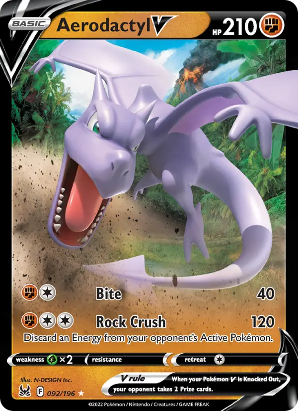 Aerodactyl V — Lost Origin #092