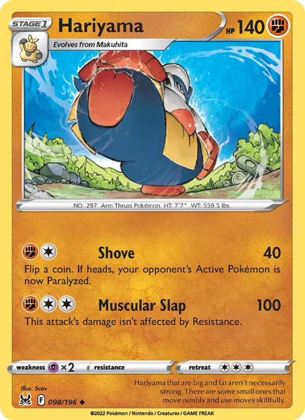 Hariyama — Lost Origin #098
