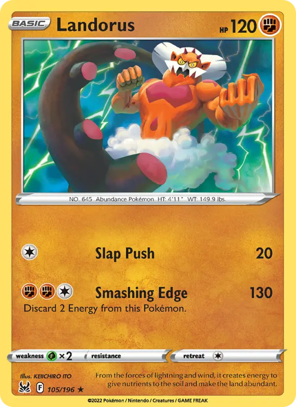 Landorus — Lost Origin #105