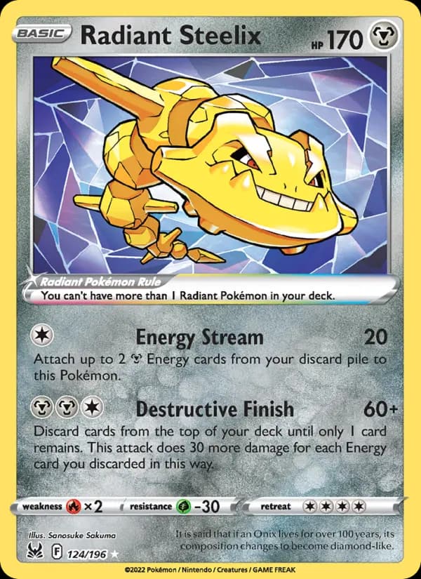 Radiant Steelix — Lost Origin #124