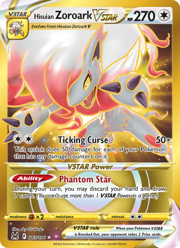 Hisuian Zoroark VSTAR — Lost Origin #213