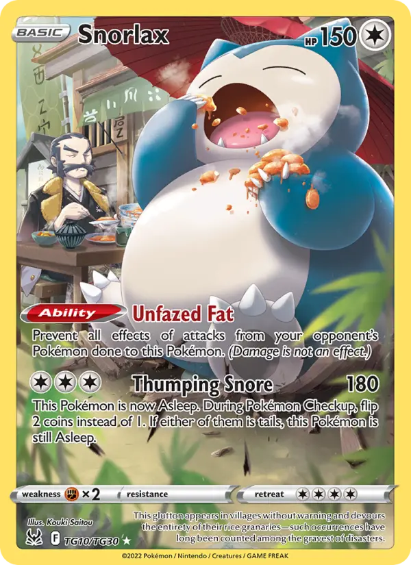 Snorlax — Lost Origin #TG10
