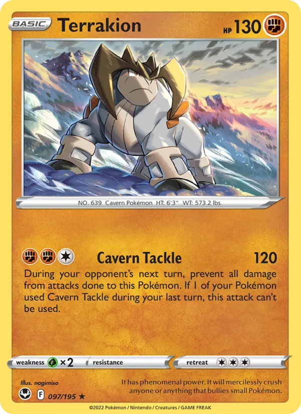 Terrakion — Silver Tempest #097