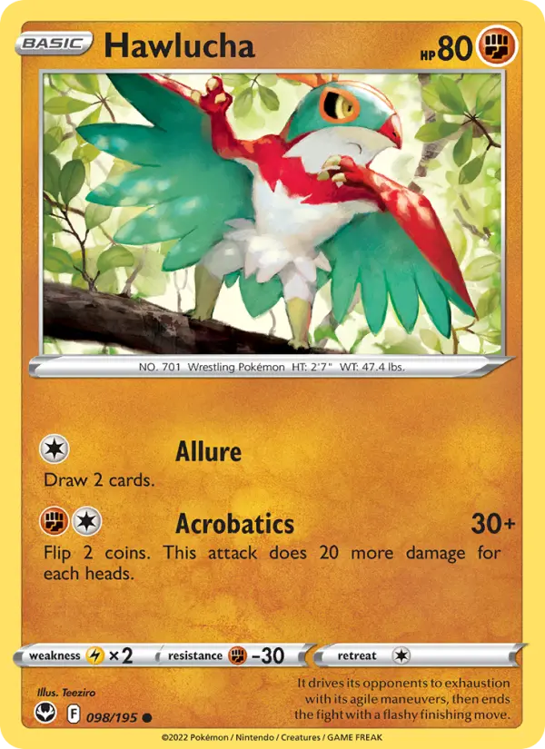 Hawlucha — Silver Tempest #098