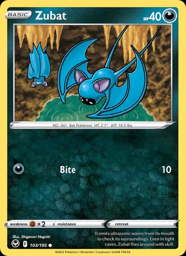 Zubat — Silver Tempest #103
