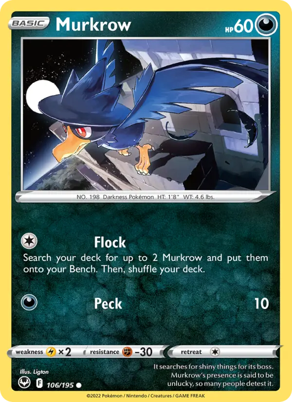 Murkrow — Silver Tempest #106