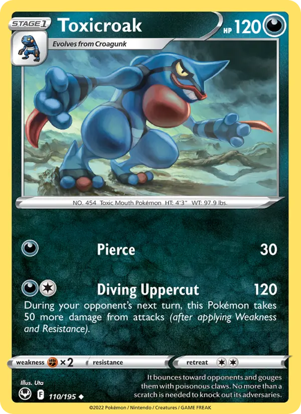 Toxicroak — Silver Tempest #110