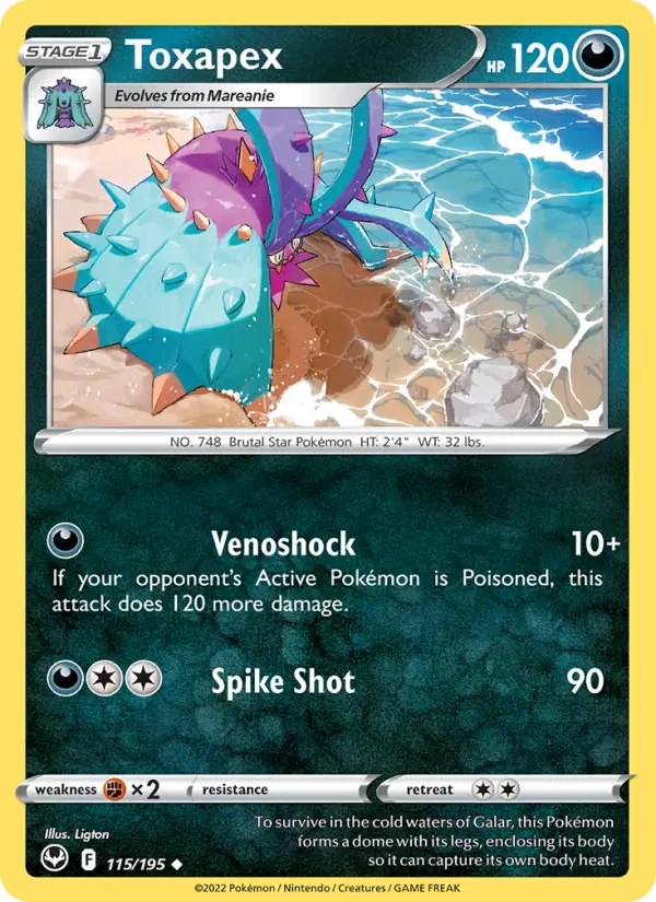 Toxapex — Silver Tempest #115