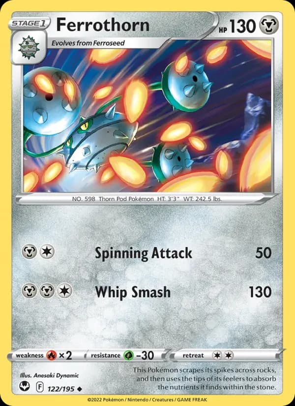 Ferrothorn — Silver Tempest #122