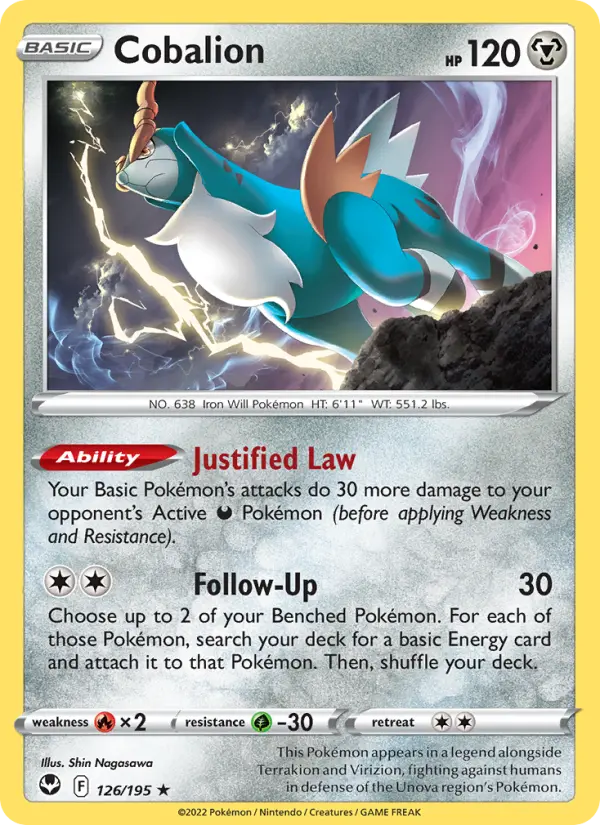Cobalion — Silver Tempest #126