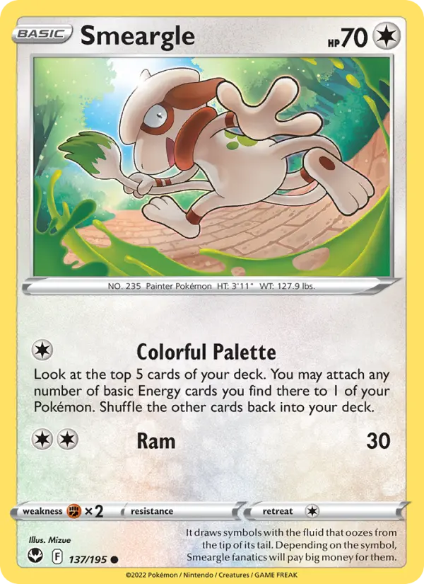 Smeargle — Silver Tempest #137