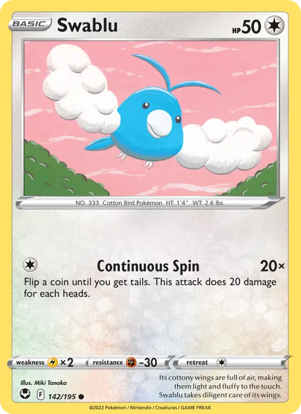 Swablu — Silver Tempest #142