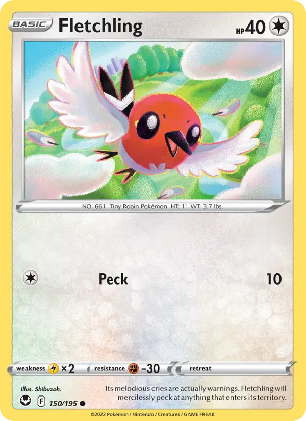 Fletchling — Silver Tempest #150