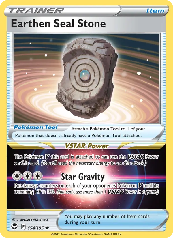 Earthen Seal Stone — Silver Tempest #154
