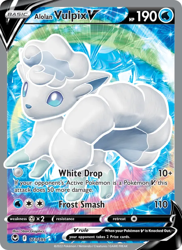 Alolan Vulpix V — Silver Tempest #173