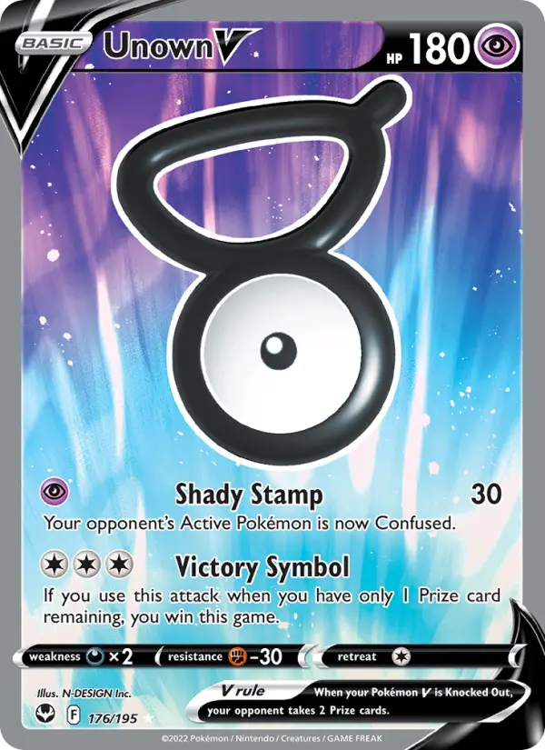 Unown V — Silver Tempest #176