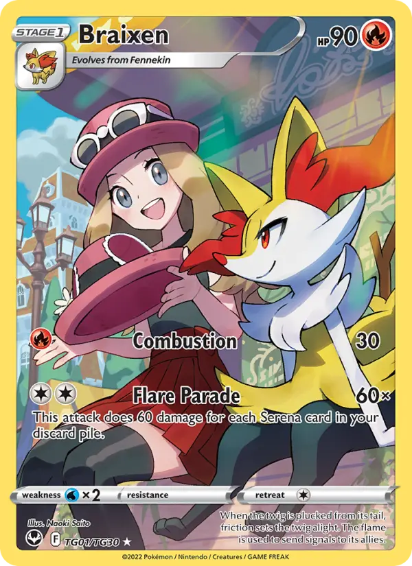 Braixen — Silver Tempest #TG01