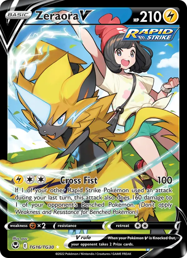 Zeraora V — Silver Tempest #TG16