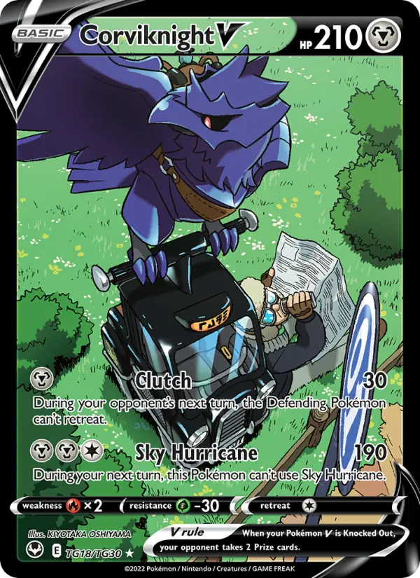 Corviknight V — Silver Tempest #TG18