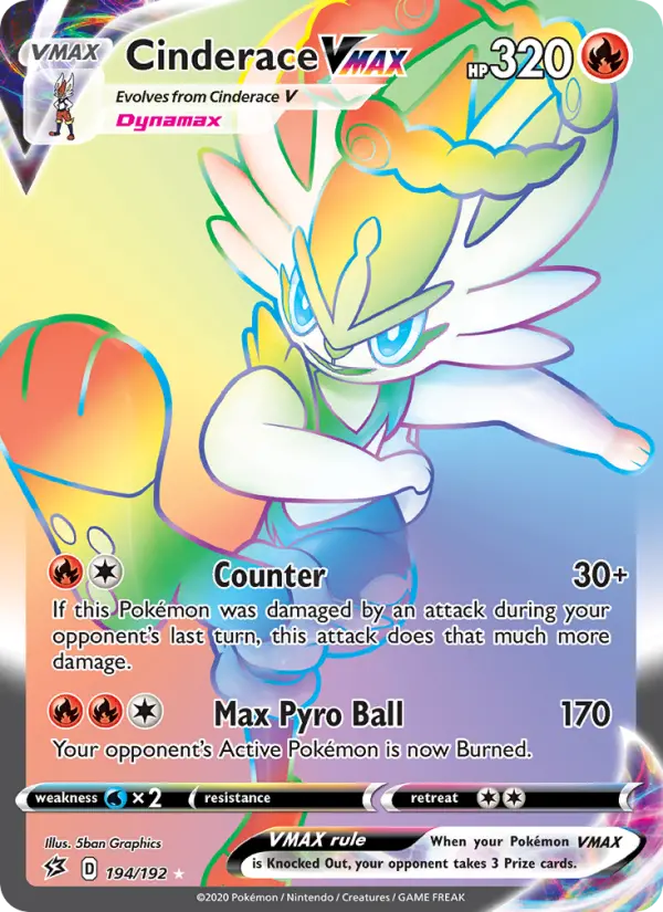 Cinderace VMAX — Rebel Clash #194