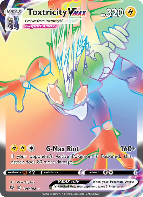 Toxtricity VMAX — Rebel Clash #196