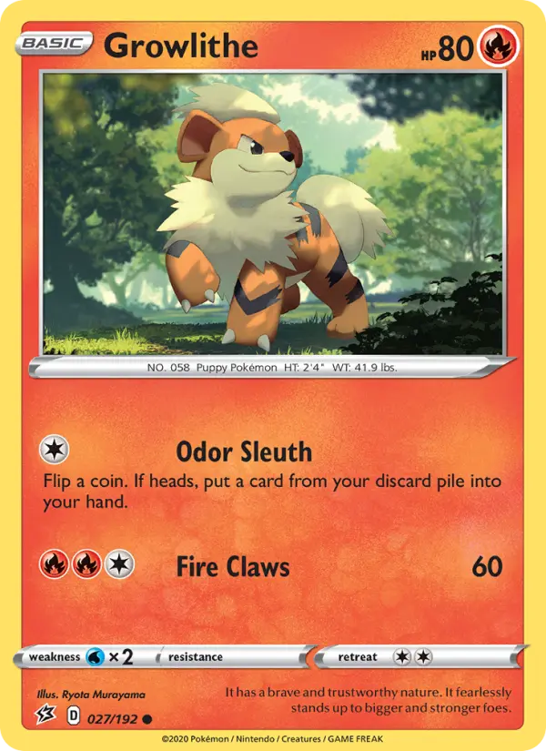 Growlithe — Rebel Clash #27