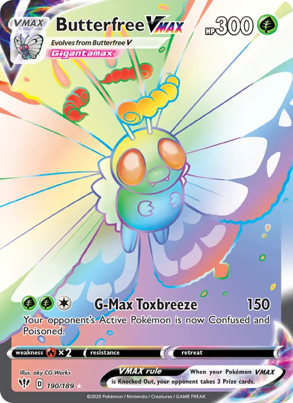 Butterfree VMAX — Darkness Ablaze #190