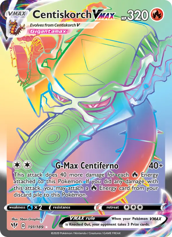 Centiskorch VMAX — Darkness Ablaze #191