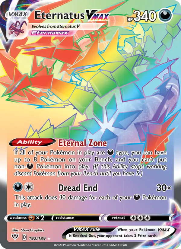 Eternatus VMAX — Darkness Ablaze #192