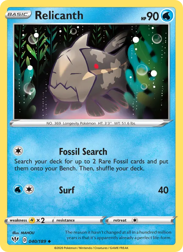 Relicanth — Darkness Ablaze #40