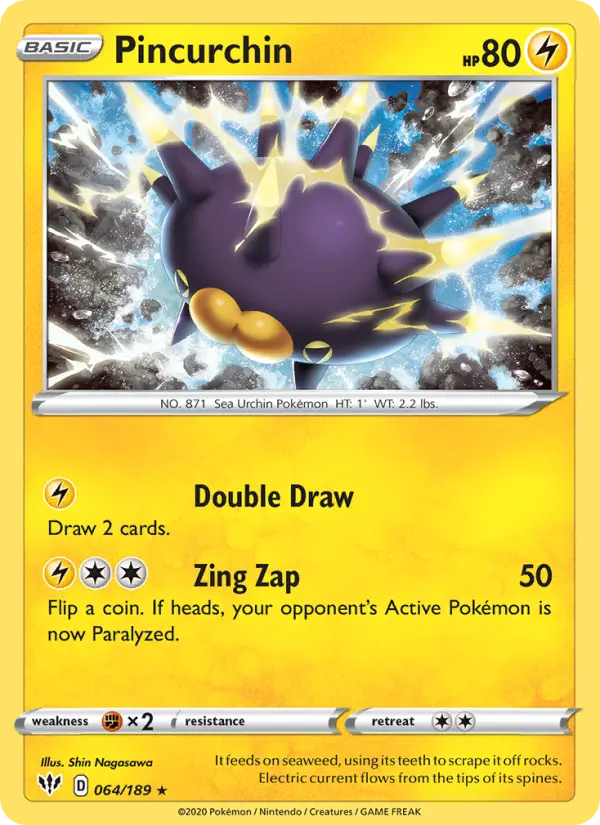 Pincurchin — Darkness Ablaze #64
