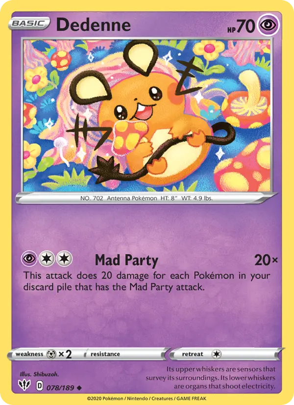 Dedenne — Darkness Ablaze #78