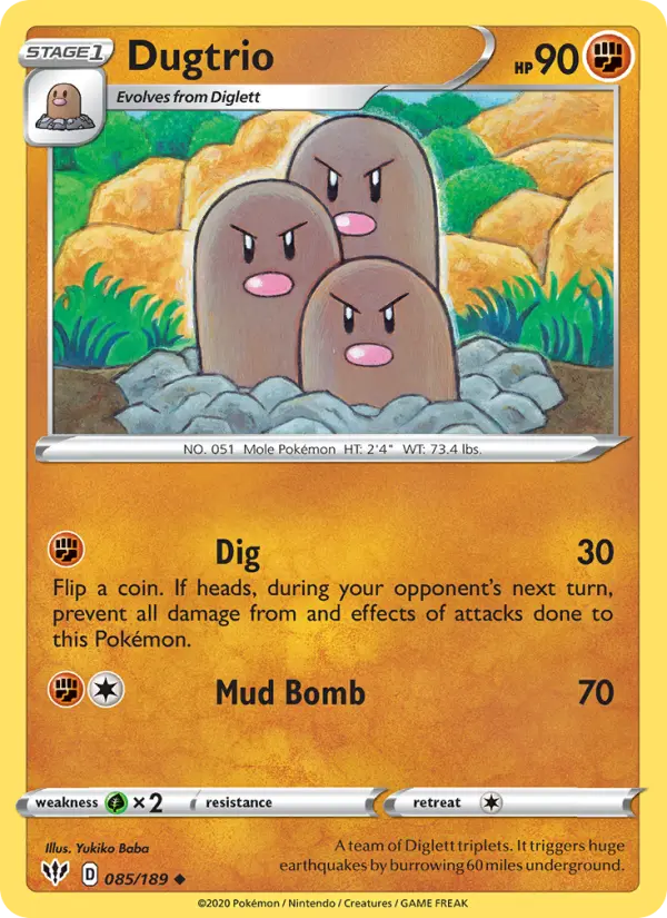 Dugtrio — Darkness Ablaze #85