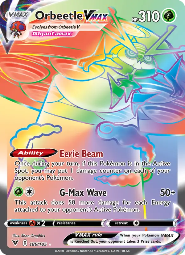 Orbeetle VMAX — Vivid Voltage #186