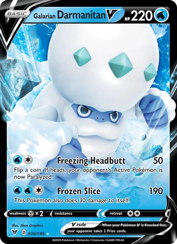 Galarian Darmanitan V — Vivid Voltage #36