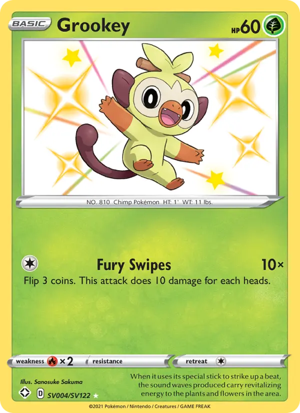 Grookey — Shining Fates #SV004