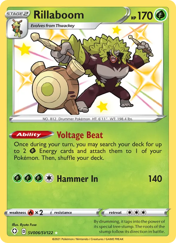 Rillaboom — Shining Fates #SV006