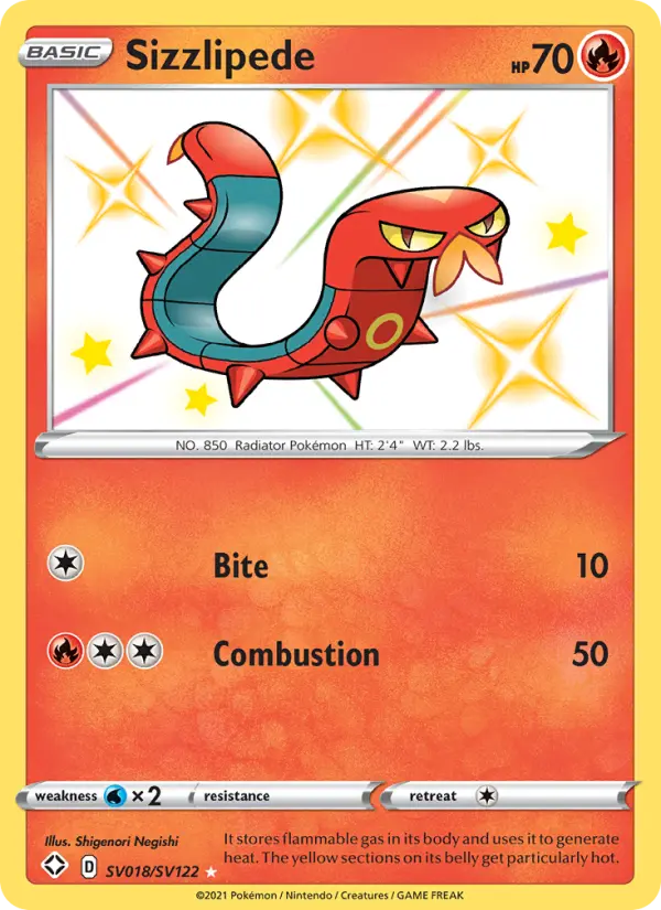 Sizzlipede — Shining Fates #SV018