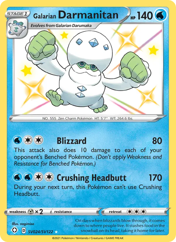 Galarian Darmanitan — Shining Fates #SV024