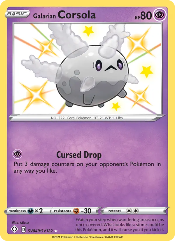 Galarian Corsola — Shining Fates #SV049
