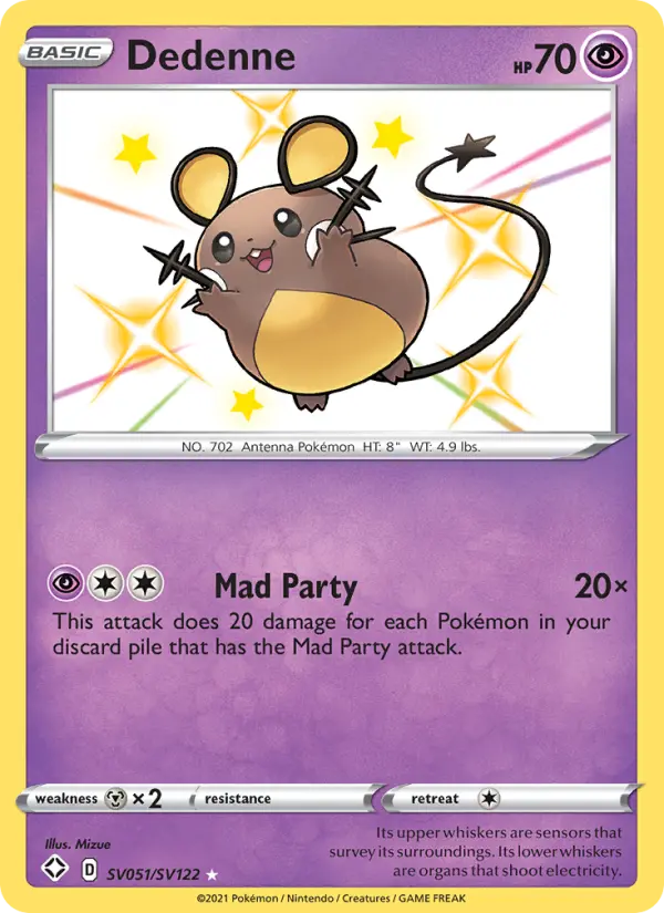 Dedenne — Shining Fates #SV051