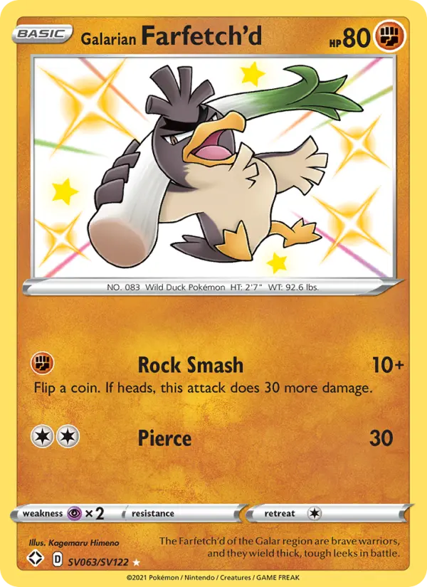 Galarian Farfetch'd — Shining Fates #SV063