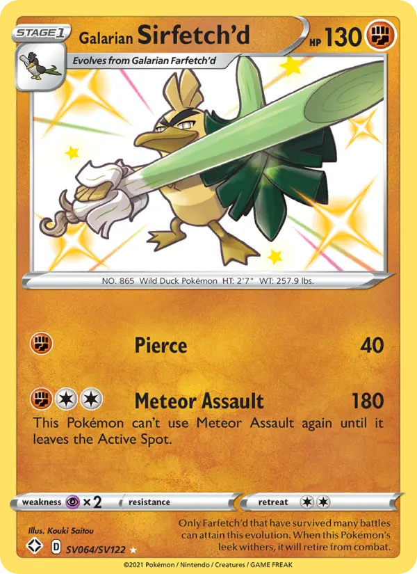 Galarian Sirfetch'd — Shining Fates #SV064