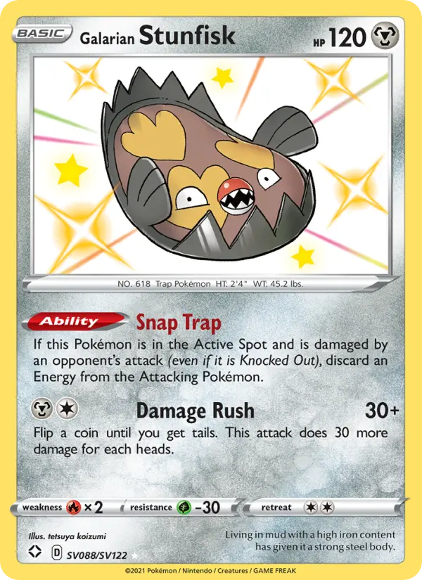 Galarian Stunfisk — Shining Fates #SV088
