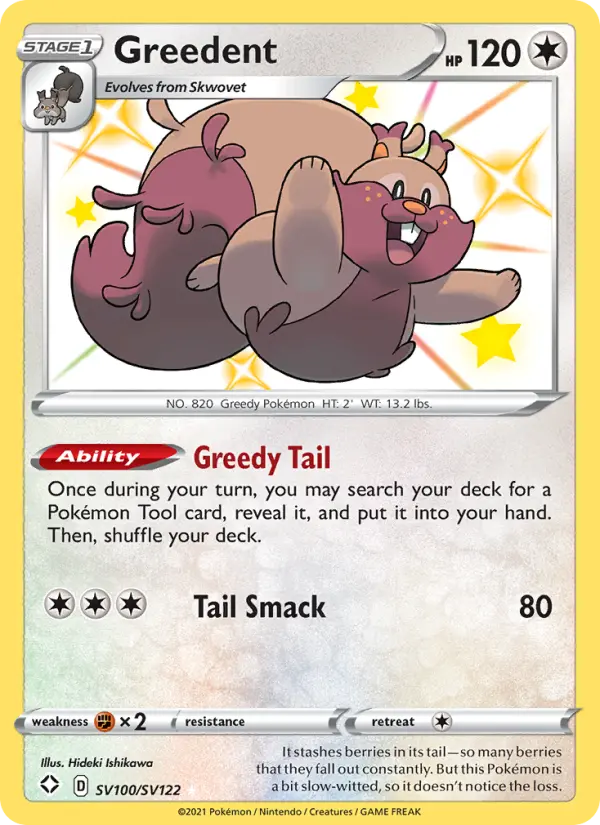 Greedent — Shining Fates #SV100