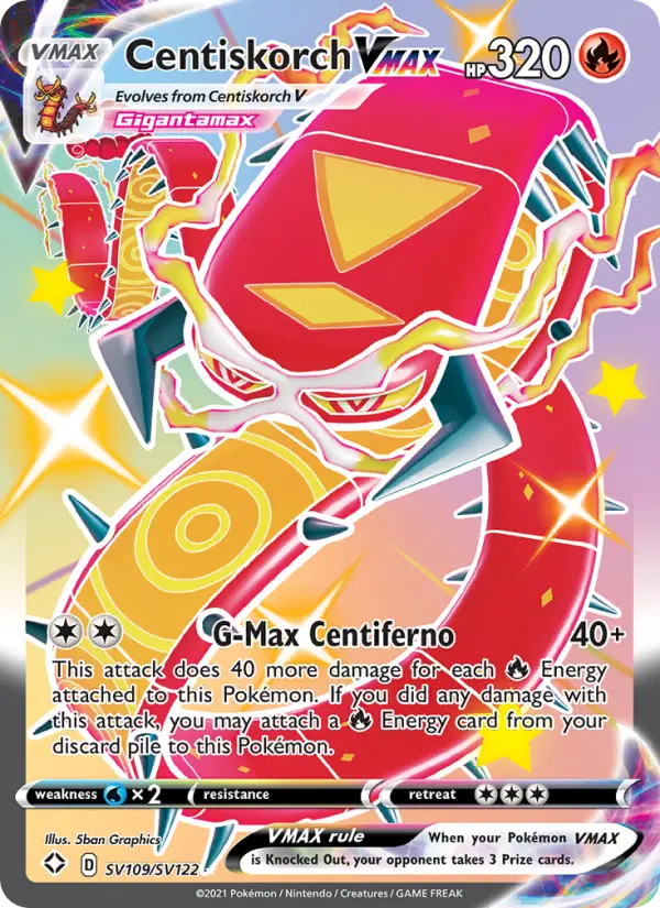 Centiskorch VMAX — Shining Fates #SV109