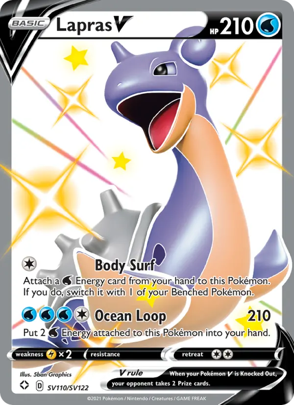 Lapras V — Shining Fates #SV110